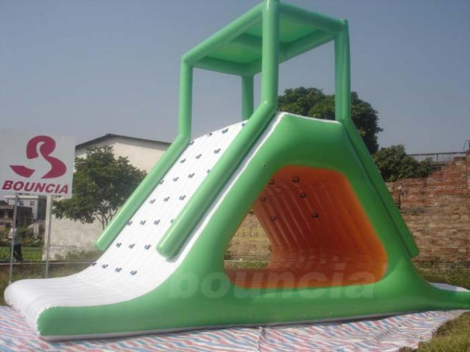 Tobogán acuático flotante inflable con los anillos de ancla del acero