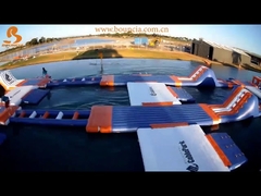 250 personas Parque acuático gigante inflable Juegos TUV Certificado Curso de eliminación