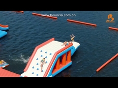 Parque acuático inflable con capacidad para 165 personas, color personalizado, certificado TUV