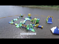 Parque acuático inflable flotante del lago / Juegos acuáticos inflables para adultos y niños