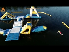 Material flotante de lonas de PVC para saltar en el agua