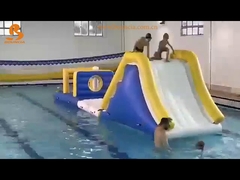 Slide de agua inflable hecho profesionalmente con lonas de PVC de 0.9 mm