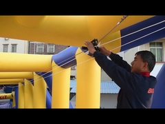 El mundo primero que flota Zipline manufacturado por Bouncia. ¿Usted quisiera un intento para su parque?