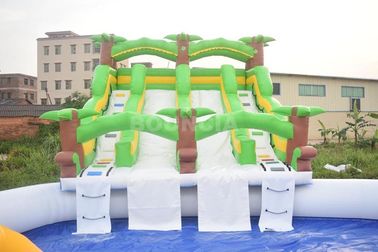 Kids And Adults Inflatable Water Park 0.9mm Pvc Tarpaulin