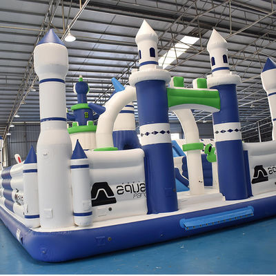 Airtight Floating Game 0.9mm PVC Inflatable Fun City Castle