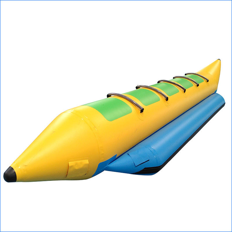 0.9mm PVC Tarpaulin Inflatable Towable Banana Boat Tubes For Water Sports