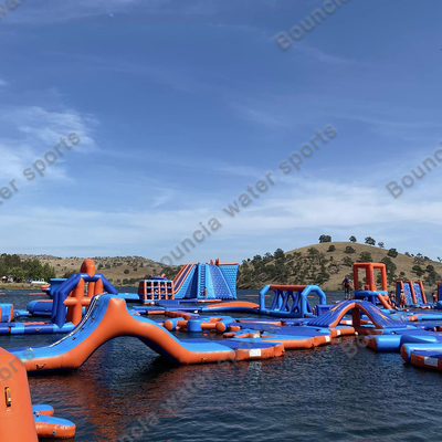 Parque flotante del agua de Bouncia para el lago