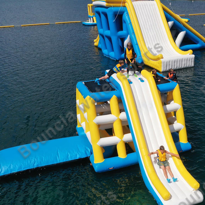 deportes acuáticos de la lona del PVC de 0.9m m/juegos inflables del parque del agua con gota